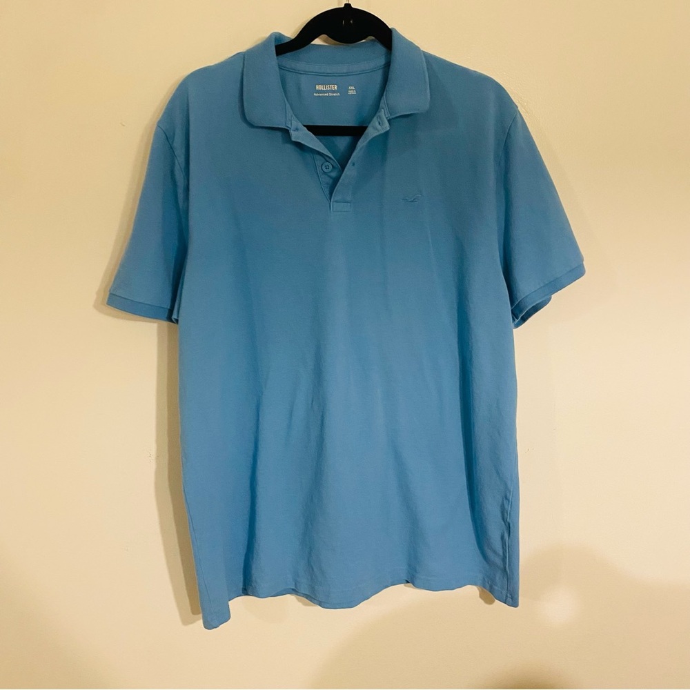 Hollister Light Blue Polo Shirt